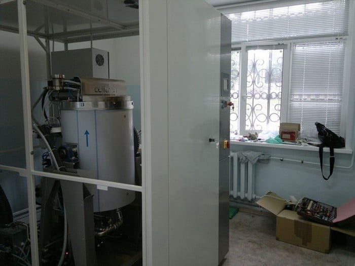 ISS in Russia, medical and clinical waste disposal machine,
