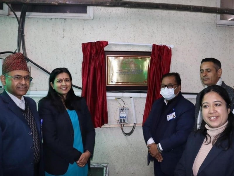 Inauguration of our new ISS AC-575 unit in Nepal